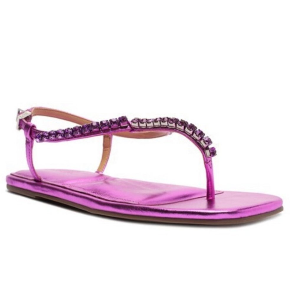 SCHUTZ Purple Embellished Sandals